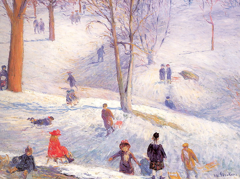 Sledding, Central Park