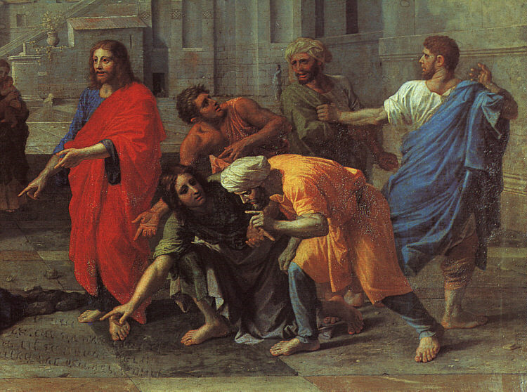 Christ and the Woman Taken in Adultery (detail)